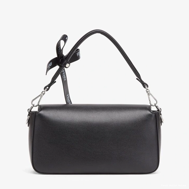 Affordable Leather Medium Baguette Black The Baguette Motif In Nappa Fendi Bag 0810